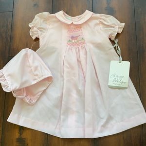 NB NWT dress with bonnet